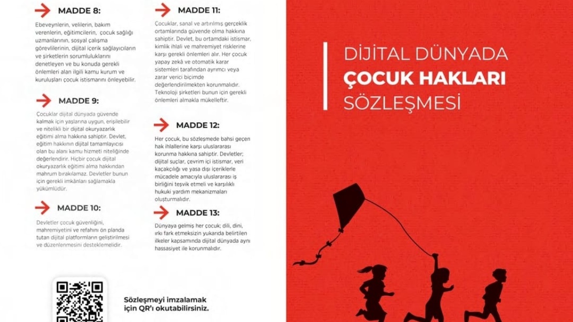 Dijital Dünyada Çocuk Hakları Sözleşmesi